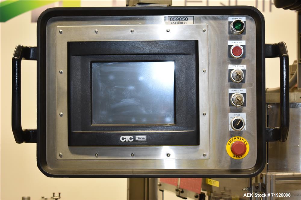 Used Sancoa (Weiler) automatic pressure sensitive rotary labeler, Model RL-4000