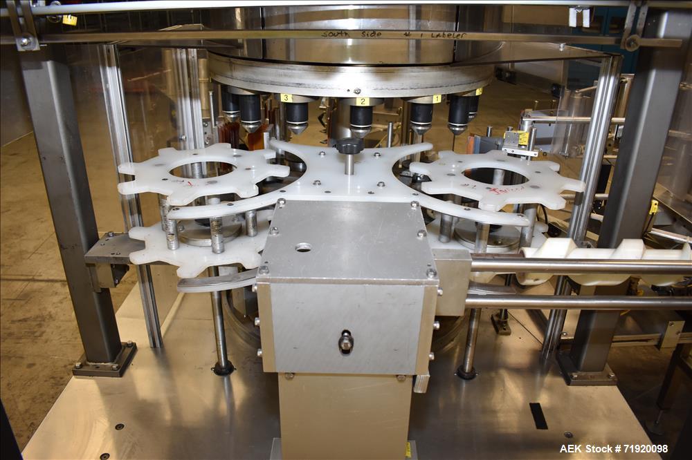 Used Sancoa (Weiler) automatic pressure sensitive rotary labeler, Model RL-4000