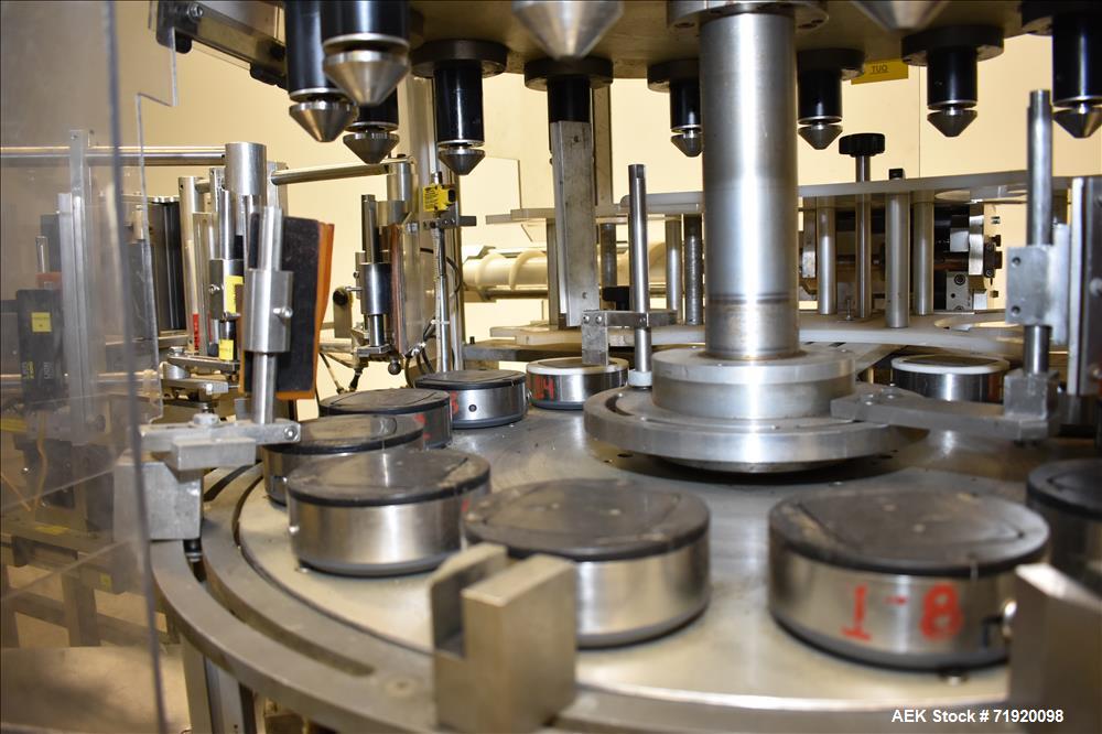 Used Sancoa (Weiler) automatic pressure sensitive rotary labeler, Model RL-4000