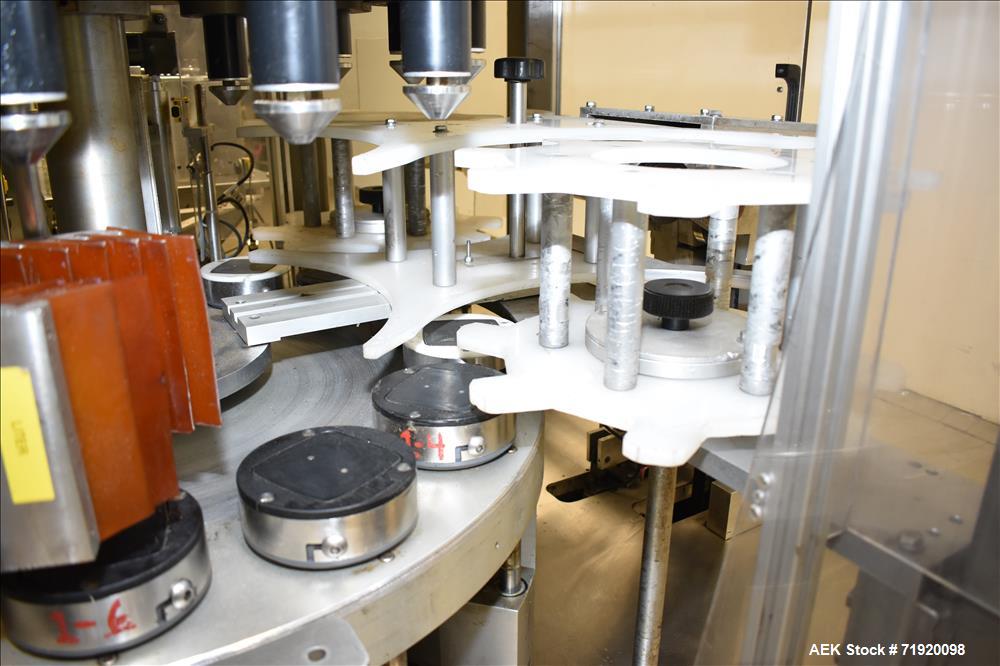 Used Sancoa (Weiler) automatic pressure sensitive rotary labeler, Model RL-4000