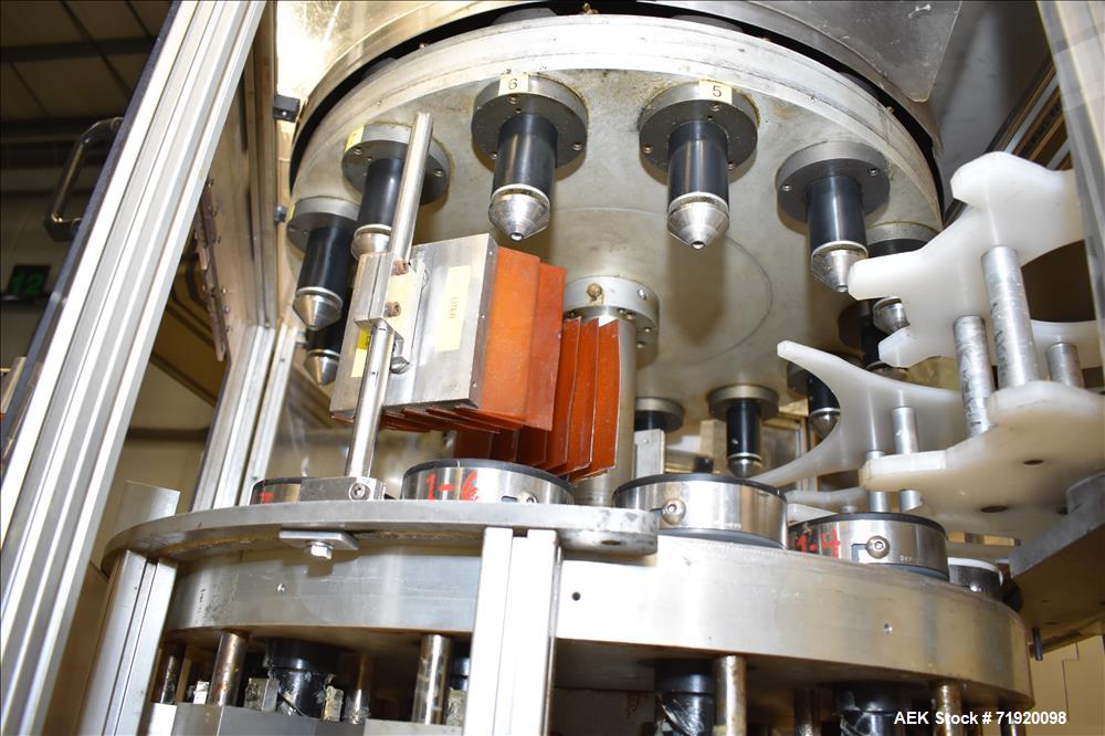 Used Sancoa (Weiler) automatic pressure sensitive rotary labeler, Model RL-4000
