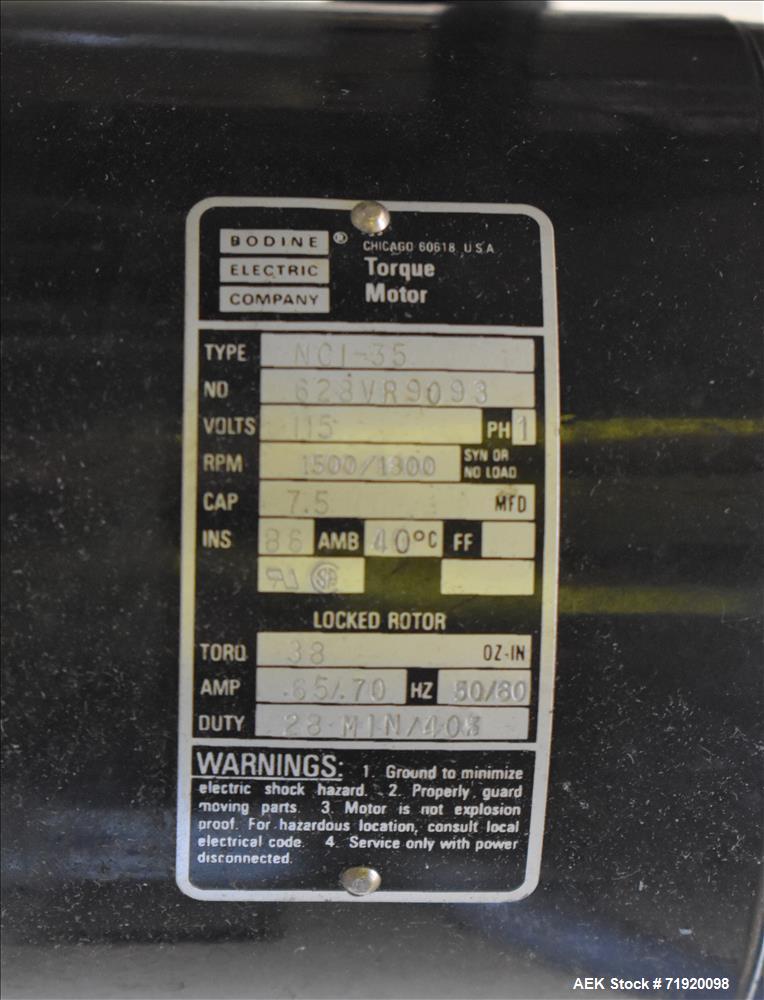 Used Sancoa (Weiler) automatic pressure sensitive rotary labeler, Model RL-4000