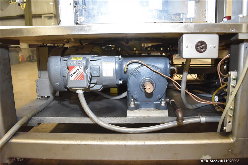 Used Sancoa (Weiler) automatic pressure sensitive rotary labeler, Model RL-4000