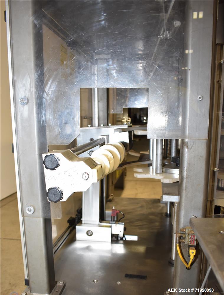 Used Sancoa (Weiler) automatic pressure sensitive rotary labeler, Model RL-4000