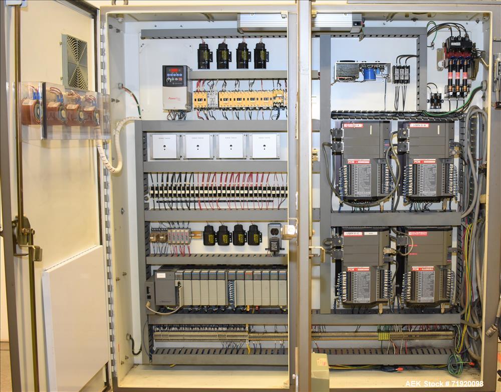 Used Sancoa (Weiler) automatic pressure sensitive rotary labeler, Model RL-4000