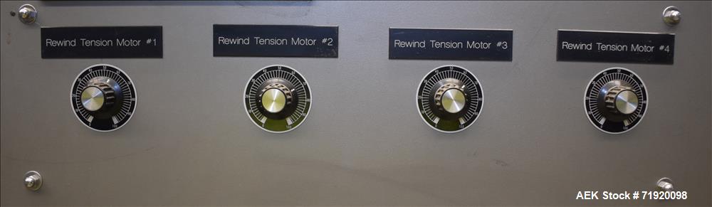 Used Sancoa (Weiler) automatic pressure sensitive rotary labeler, Model RL-4000