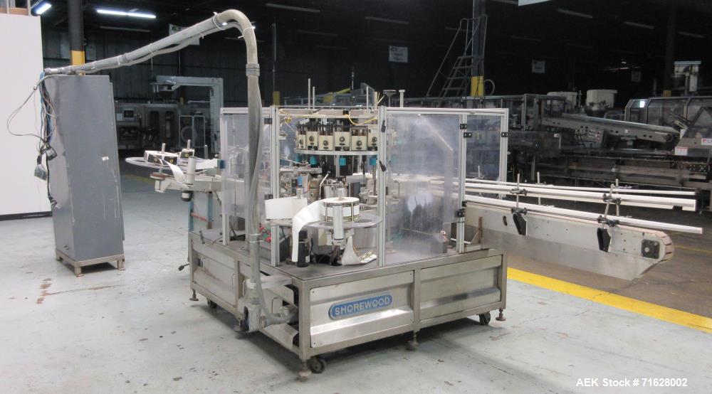Used Shorewood Model 5200R Front/Back/Neck Pressure Sensitive Labeler