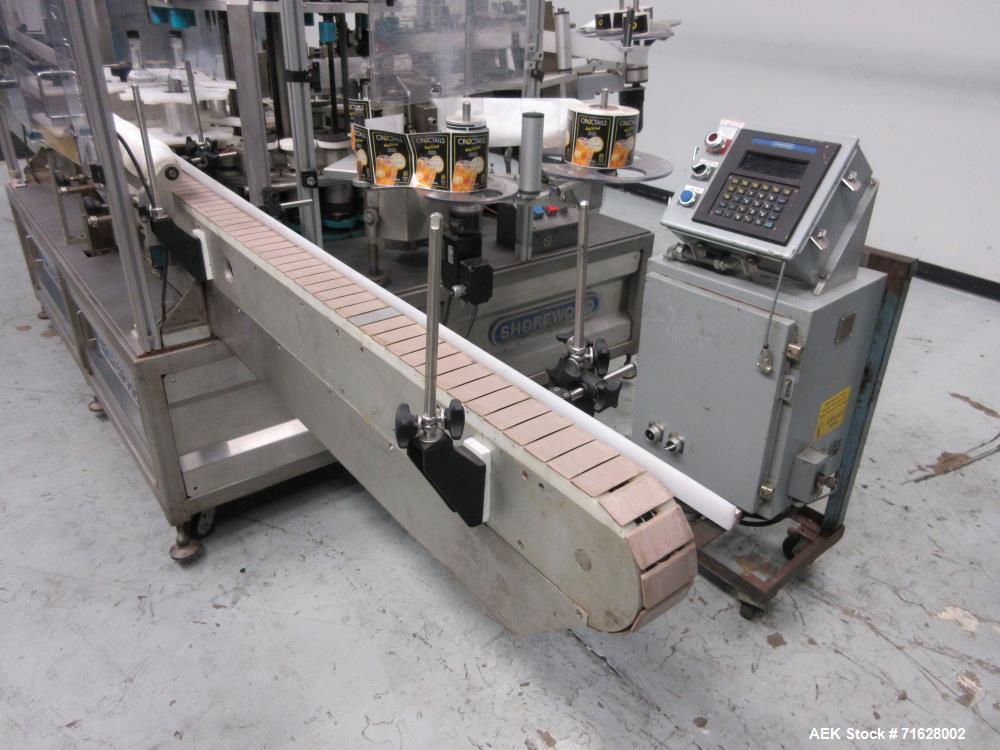 Used Shorewood Model 5200R Front/Back/Neck Pressure Sensitive Labeler
