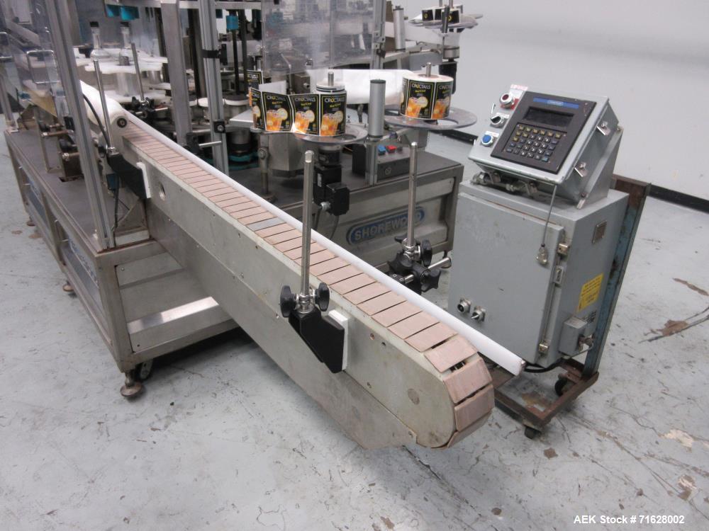 Used- Shorewood Model 5200R Front/Back/Neck Pressure Sensitive Labeler