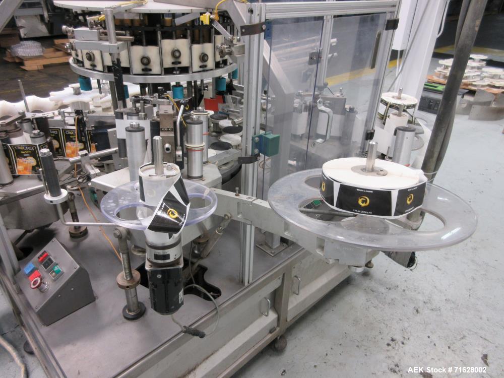 Used Shorewood Model 5200R Front/Back/Neck Pressure Sensitive Labeler
