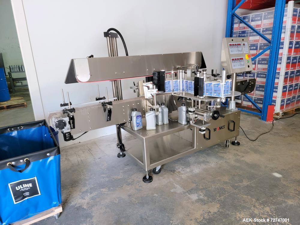 Used Tronics Model S30 Series 3 Pressure Sensitive Front and Back Labeler