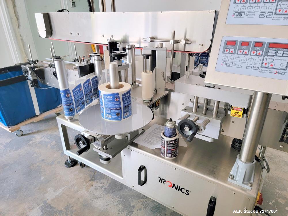 Used Tronics Model S30 Series 3 Pressure Sensitive Front and Back Labeler