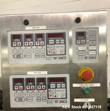 Used- Tronics Pressure Sensitive Labeler