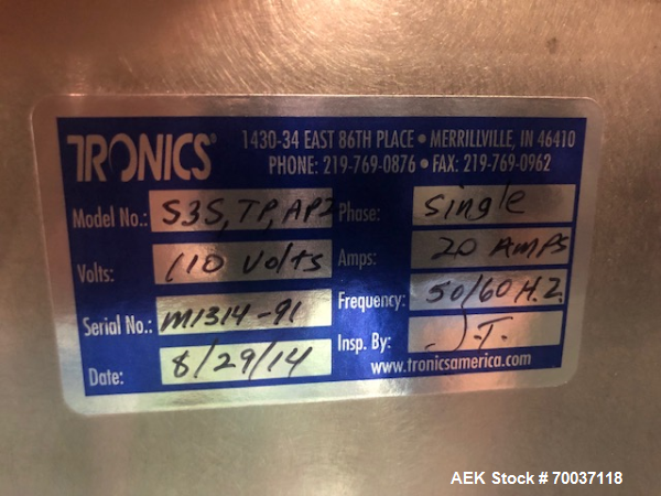 Used- Tronics Pressure Sensitive Labeler