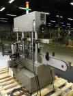 Used Avery 8000 Series Front and Back Pressure Sensitive Labeler, Model UL III F/B. Has top hold down, bump wheel container spacing and 6