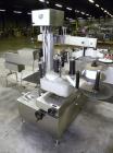 Used Kalish Labelit Front-Back & Wraparound Pressure Sensitive Labeler. Capable of speeds up to 100 BPM. Has bump wheel infeed, 4-1/2