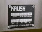 Used Kalish Labelit Front-Back & Wraparound Pressure Sensitive Labeler. Capable of speeds up to 100 BPM. Has bump wheel infeed, 4-1/2