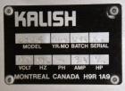 Used Kalish Labelit Front-Back & Wraparound Pressure Sensitive Labeler. Capable of speeds up to 100 BPM. Has bump wheel infeed, 4-1/2