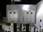 Used New Jersey Machine Automatic Pressure Sensitive Front & Back Labeler, Model 334 LRWCB-143. Capable of speeds up to 300 cpm. Approximate container capacities: round, oval, square and rectangular ...