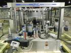 Used P.E. Labellers Six Head Rotary Labeler Model Master M With Dual Model M60 DX 150 Labelling Heads. Capable of Running Front and Back or Wraparound Pressure Sensitive Labels. Six (6) Bottle Plates...