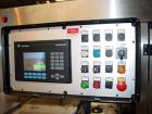 Used PE Master M Model MS12T77002S2E12 Head Pressure Sensitive Front and Back Rotary Labeler. Machine has clear label sensors and an Allen Bradley (AB) Panel View 600 control panel. Machine is equipp...
