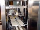 Used PE Master M Model MS12T77002S2E12 Head Pressure Sensitive Front and Back Rotary Labeler. Machine has clear label sensors and an Allen Bradley (AB) Panel View 600 control panel. Machine is equipp...