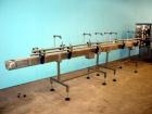 Used PE Master M Model MS12T77002S2E12 Head Pressure Sensitive Front and Back Rotary Labeler. Machine has clear label sensors and an Allen Bradley (AB) Panel View 600 control panel. Machine is equipp...