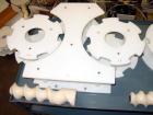 Used PE Master M Model MS12T77002S2E12 Head Pressure Sensitive Front and Back Rotary Labeler. Machine has clear label sensors and an Allen Bradley (AB) Panel View 600 control panel. Machine is equipp...