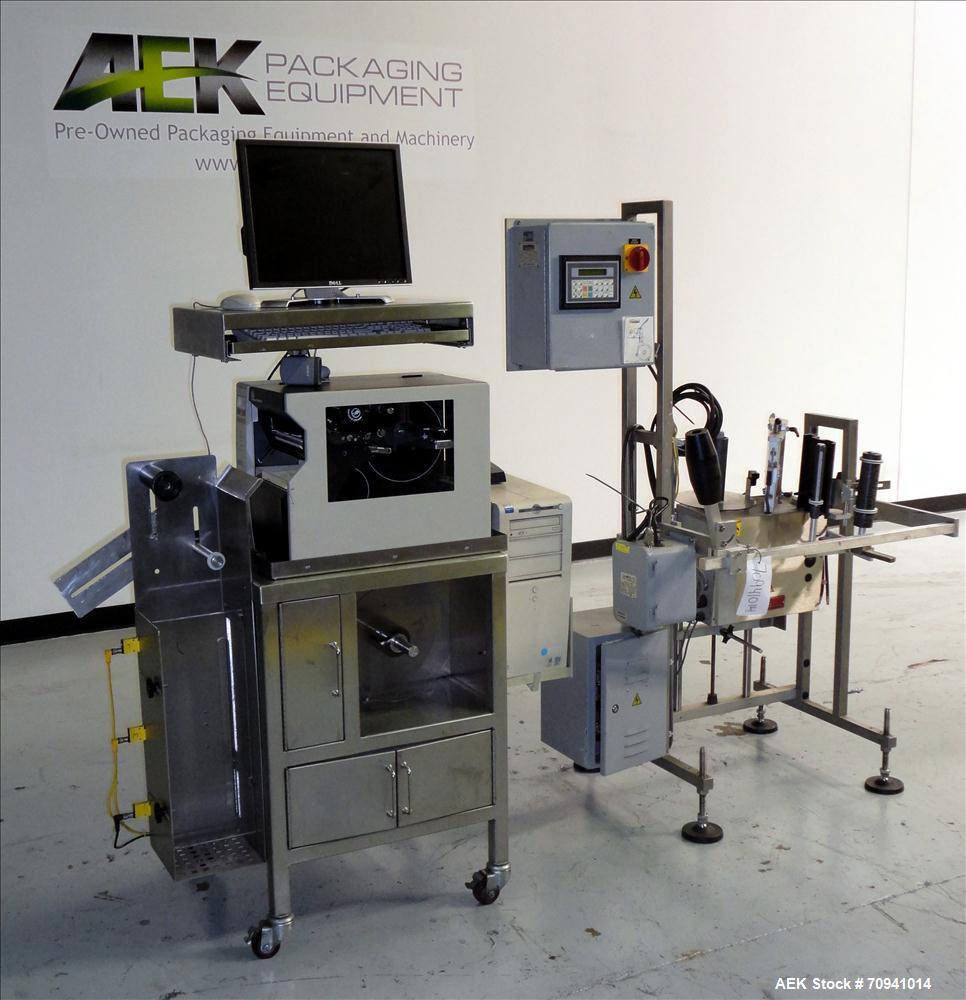 Used Accraply Model 35FS Pressure Sensitive Labeler