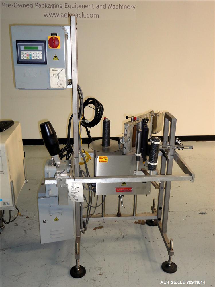 Used- Accraply Model 35FS Pressure Sensitive Labeler