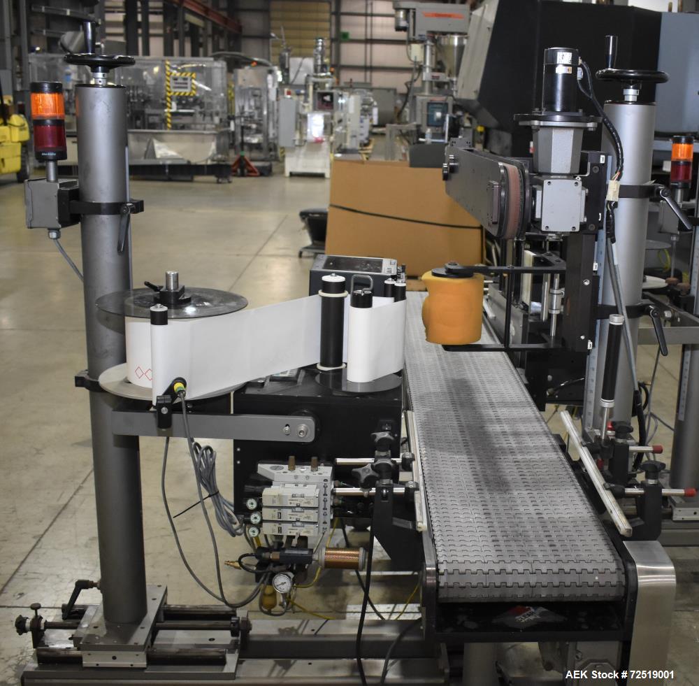 Used CTM Front & Back Labeling System – Dual CTM 3600-PA Printer Applicators