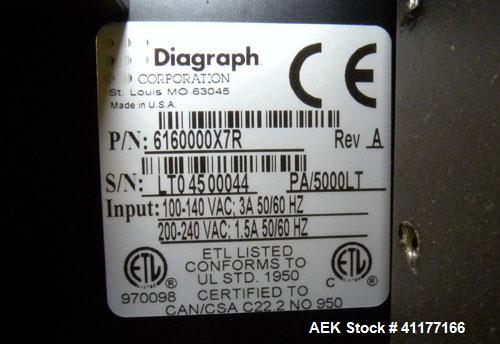 Used Diagraph Model PA/5000 LT Label Printer/Applicator