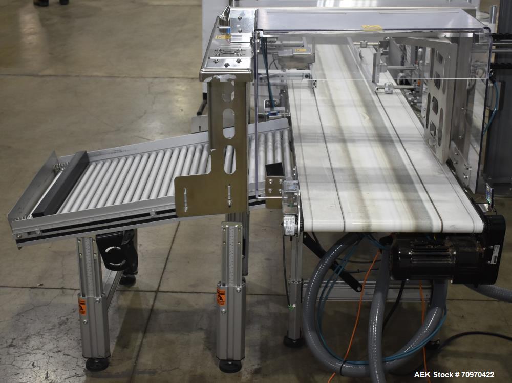 Used Domino M-Series Print & Apply Labeler with Optel OP300-A Inspection System