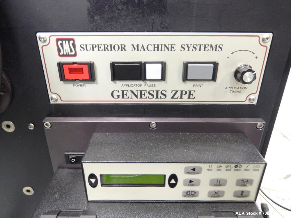 Used Superior Machine Systems (SMS) Model Genesis ZPE Pressure Sensitive Labeler