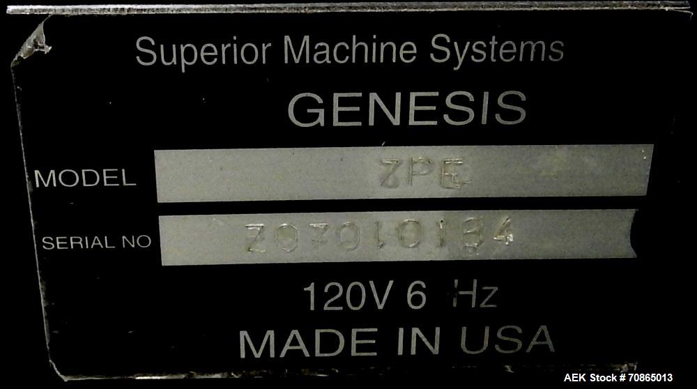 Used Superior Machine Systems (SMS) Model Genesis ZPE Pressure Sensitive Labeler