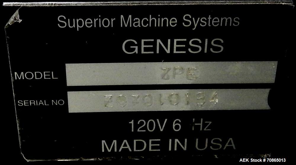 Used-Superior Machine Systems (SMS) Model Genesis ZPE Pressure Sensitive Labeler