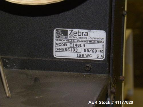 Used Label Aire 2111M/LH Print & Apply Labeler with Zebra print head. Model 2111 is a high speed air-blow labeling machine designed for very accurate label placement. The label is retained by vacuum ...