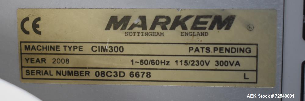 Markem Imaje CimJet 300 Print and Apply Pressure Sensitive Labeler