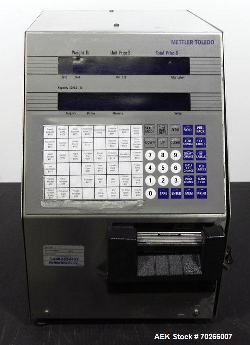 Used Mettler-Toledo Scale Printer, Model 0355. Volts 110-240, Hz. 50/60, Amps 0.5.