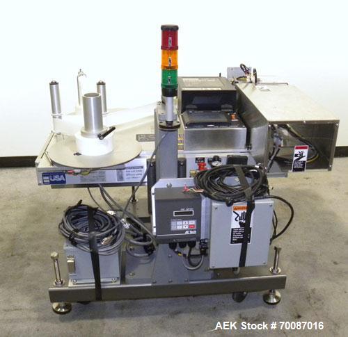 Used- New Jersey Machine Print and Apply Labeler, Model 400R