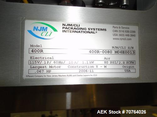 Used New Jersey Machine Print and Apply Labeler, Model 400R 