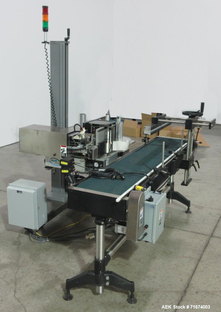 Used- New Jersey Machine Model 400R-0049 Print and Apply Labeler