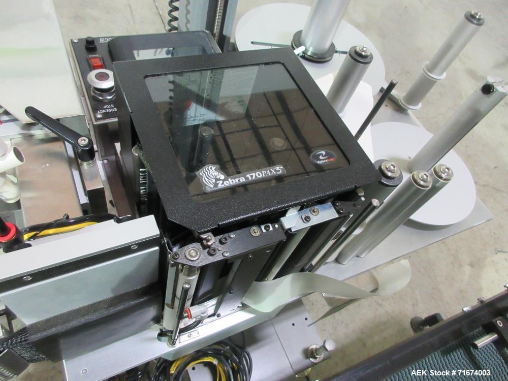 Used New Jersey Machine Model 400R-0049 Print and Apply Labeler