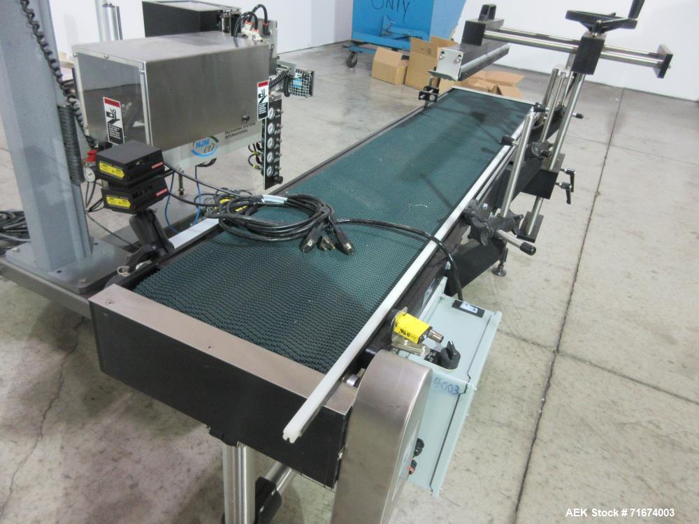 Used- New Jersey Machine Model 400R-0049 Print and Apply Labeler