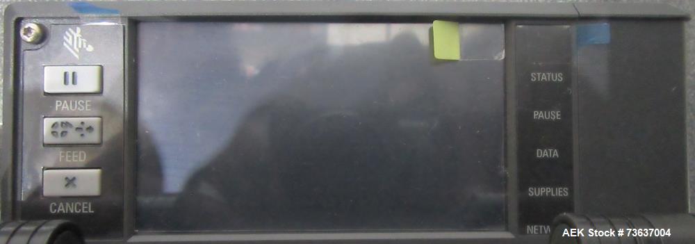 Used ID Technology Model 252 Label Printer Applicator with Conveyor