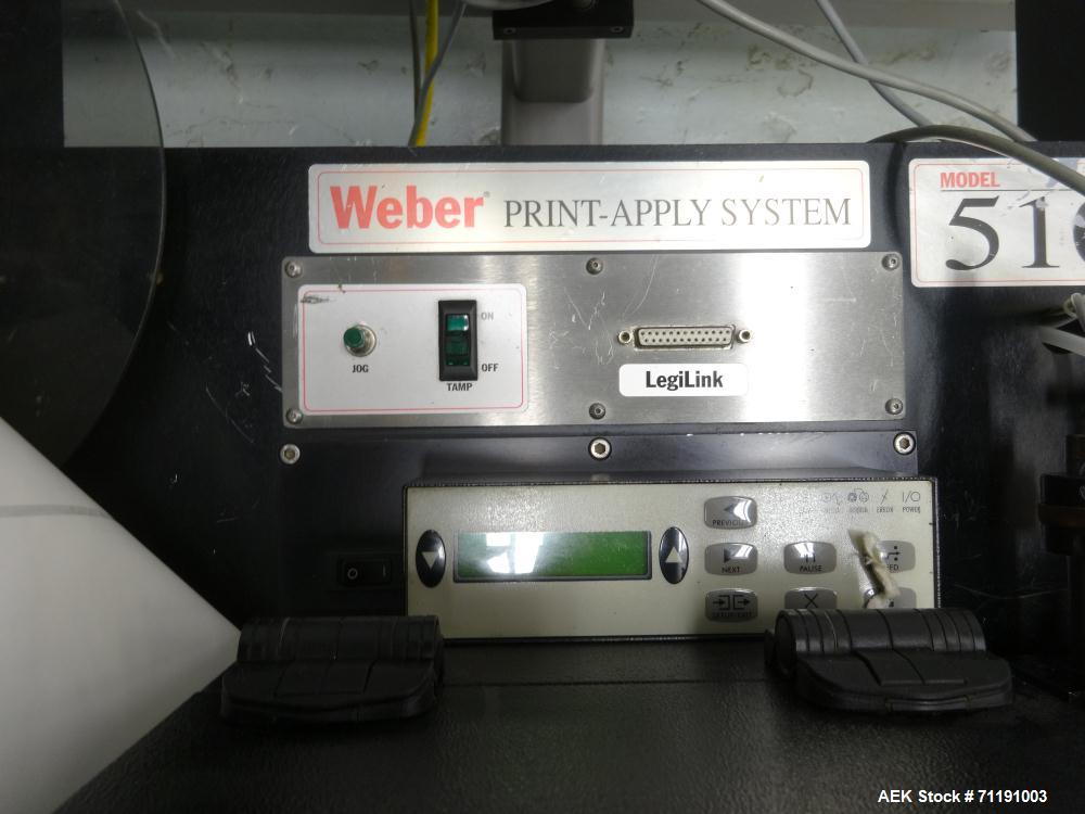 Used Weber Labeling Model 5100 Pressure Sensitive Labeler