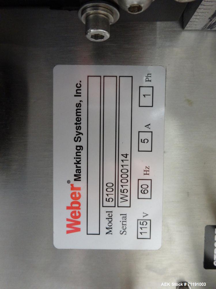 Used- Weber Labeling Model 5100 Pressure Sensitive Labeler