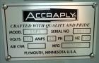 Used- Accraply Model 35FS Pressure Sensitive Labeler