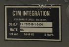 Used- CTM Front & Back Labeling System. Consists of (2) CTM Model 3600-PA printer applicator with Sato M-8460Se print engine...