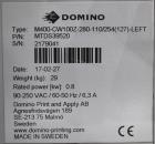 Used Domino M-Series Print & Apply Labeler with Optel OP300-A Inspection System